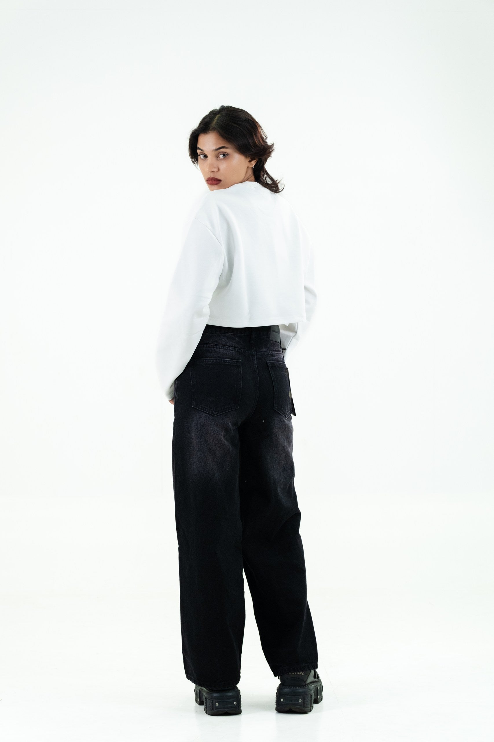 Black Faded Jean