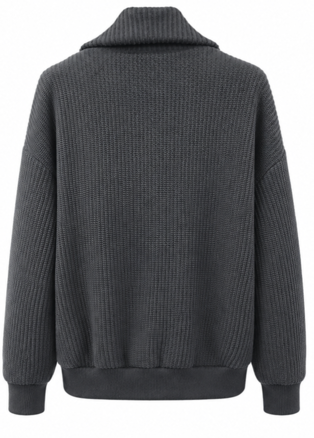 IMP Shawl Collar Knit Bomber Cardigan Jacket