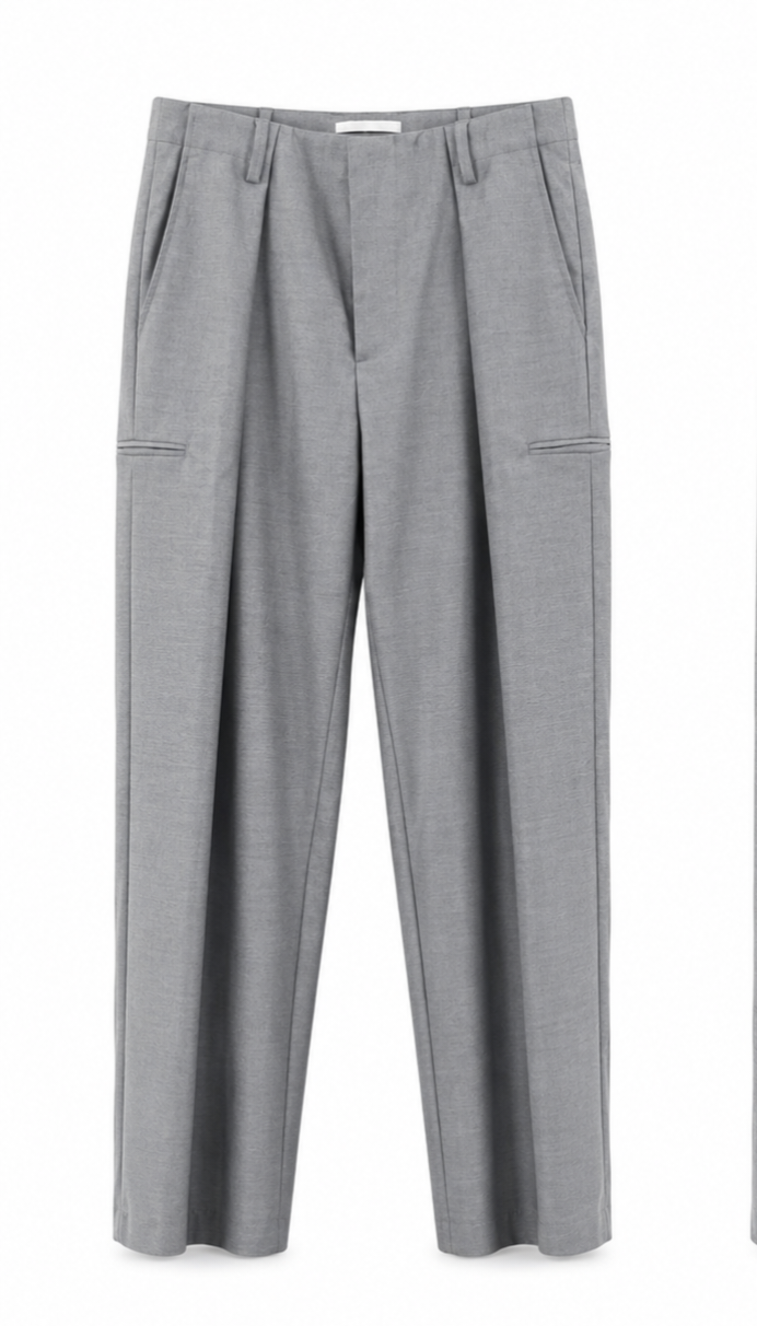 Tailored Utility Trousers – Grey