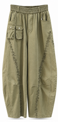 Olive Stitch Utility Super Baggy Pants