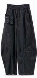Black Stitch Super Baggy Pants