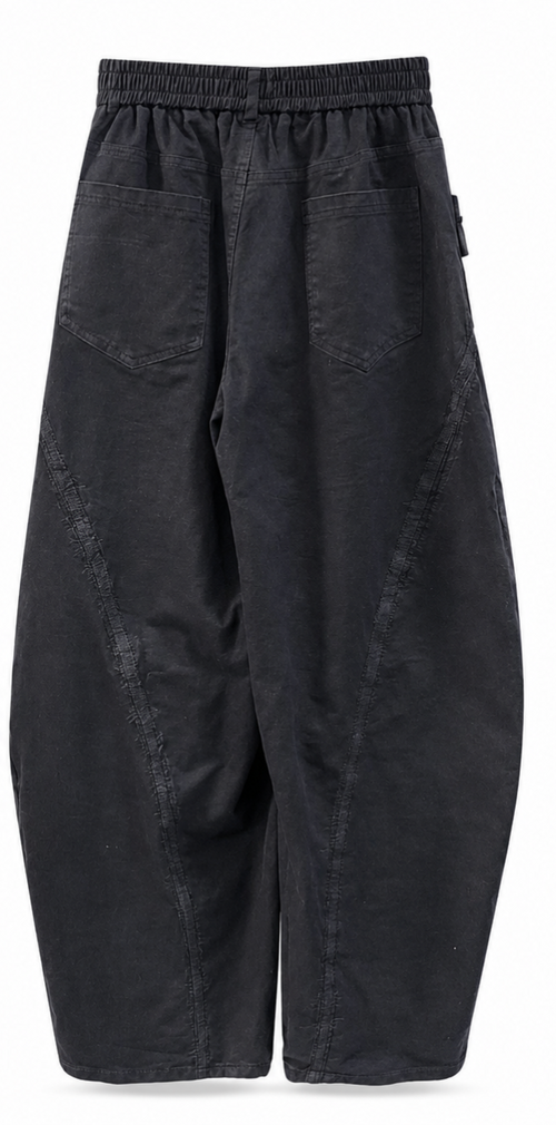 Black Stitch Super Baggy Pants
