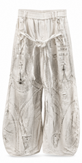 Vintage White Gothic Super Baggy Pants
