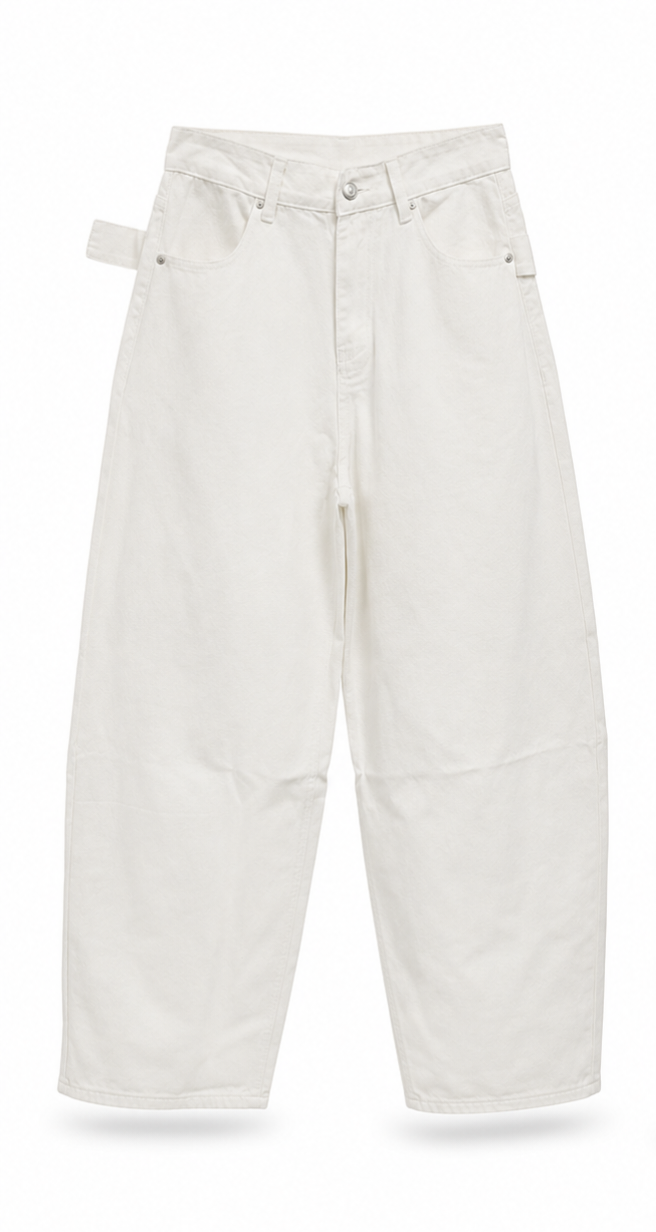 Off-White Wide-Leg Jeans