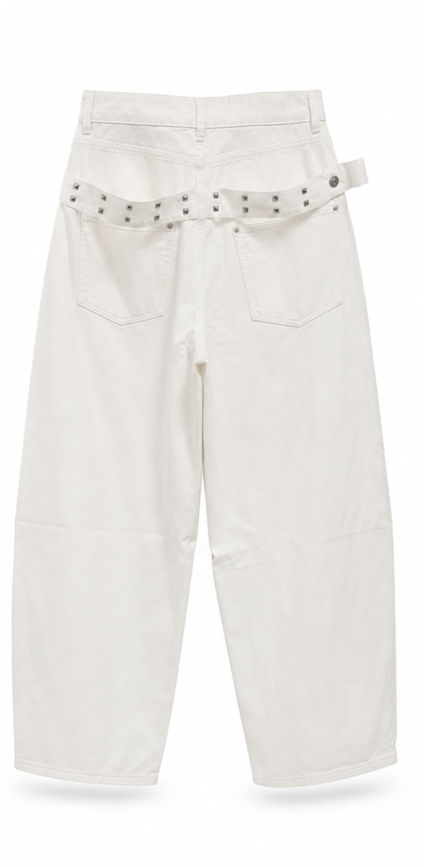 Off-White Wide-Leg Jeans