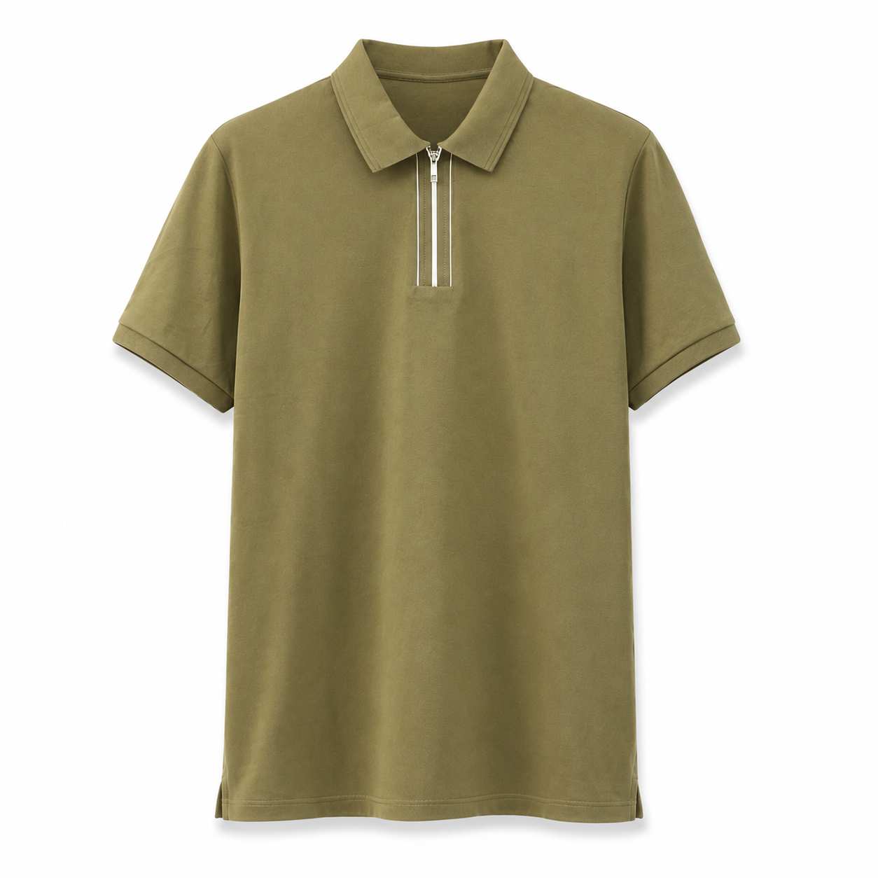 Olive Minimal Polo T-Shirt