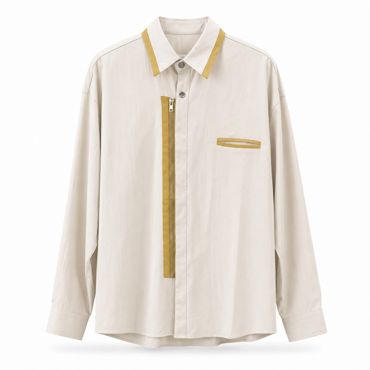 Gold & White Zip Shirt