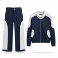 Navy Colorblock Hooded Co-Ord Set