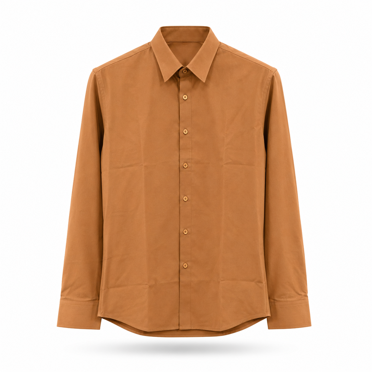 Brown Minimal Formal Shirt
