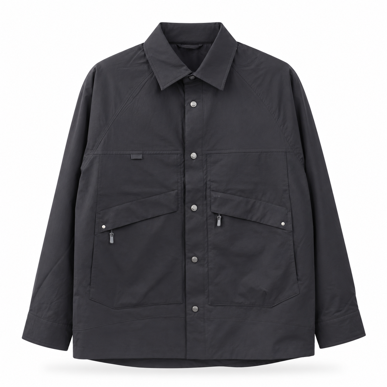 Black Utility Overshirt