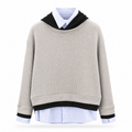 Layered Waffle Knit shirt